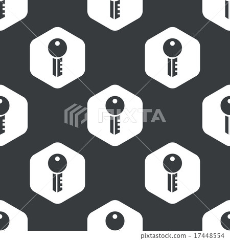 Black hexagon key pattern Black hexagon key pattern 17448554