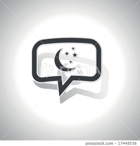Curved night message icon Curved night message icon 17448556
