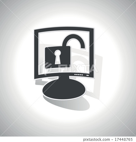 Curved unlocked monitor icon Curved unlocked monitor icon 17448765