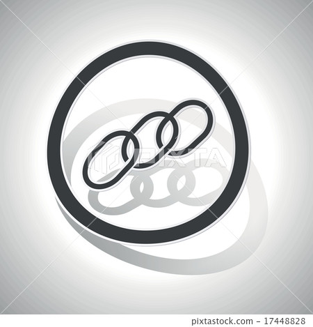 Chain sign sticker, curved - Stock Illustration [17448828] - PIXTA
