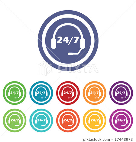 Support signs colored set - Stock Illustration [17448978] - PIXTA