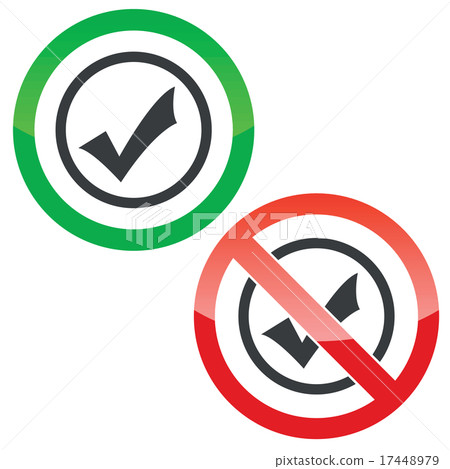 Select permission signs - Stock Illustration [17448979] - PIXTA
