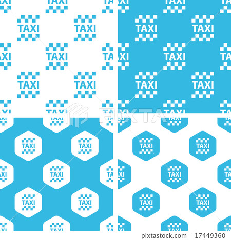 Taxi patterns set - Stock Illustration [17449360] - PIXTA
