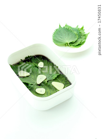 Pickled leaves of soy sauce Pickled leaves of soy sauce 17450831