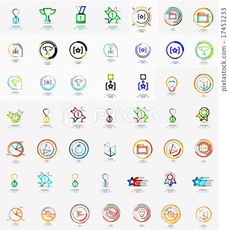 Large corporate company logo collection. Universal 17451233