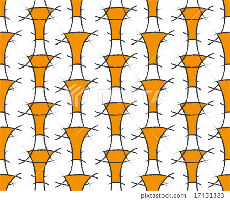 sketched abstract orange pattern 17451383