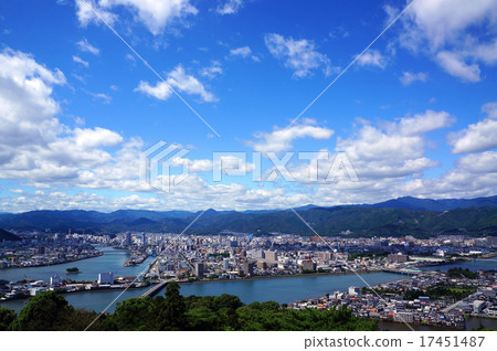 Kochi city area desired from Goto mountain observatory 17451487