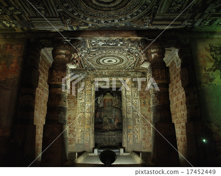 World Cultural Heritage "Ajanta Caves" "First Cave" (India) 17452449