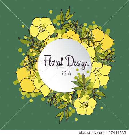 Citcle Floral Frame 17453885
