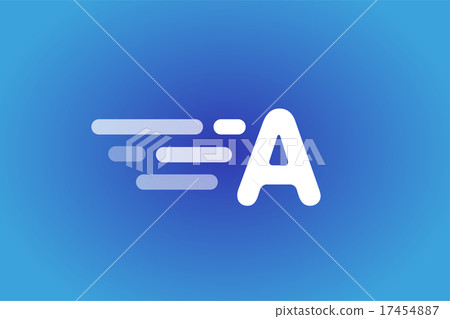 Fast line logo A monogram icon 17454887