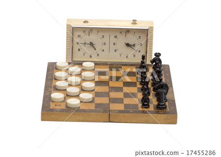 chess on the white background chess on the white background 17455286