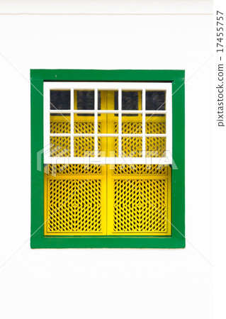 Colorful vintage window. Colorful vintage window. 17455757
