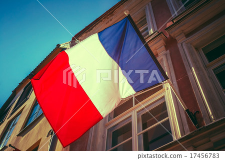 French Tricolours Flag Decorate A Local Government 17456783