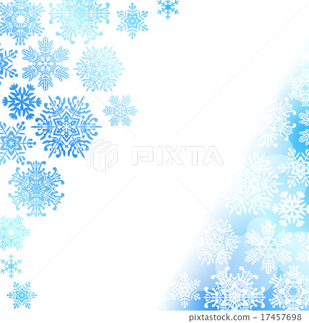 Snow Crystal Christmas Frame - Stock Illustration [17457698] - PIXTA