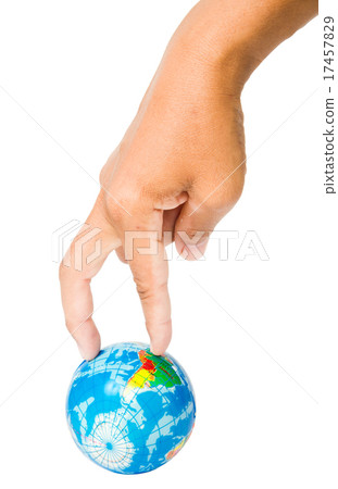 Hand on world Hand on world 17457829