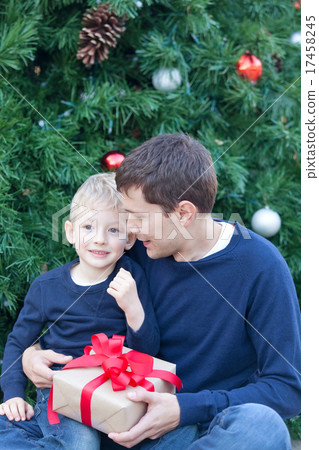family at christmas time 17458245