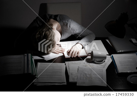 asleep working overhours 17459330