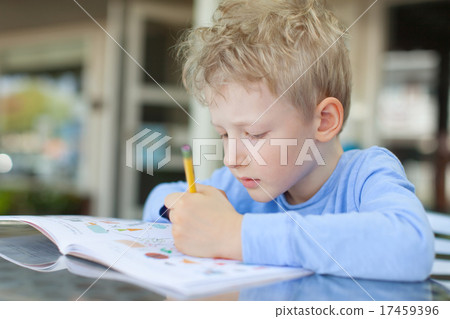 kid writing kid writing 17459396