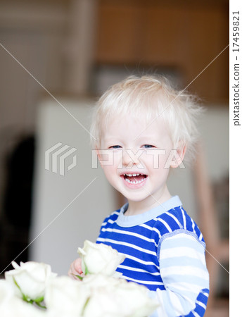 toddler with flower toddler with flower 17459821