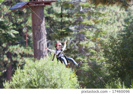 kid in adventure park 17460096