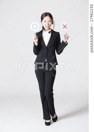 Female finger pointing 17462230