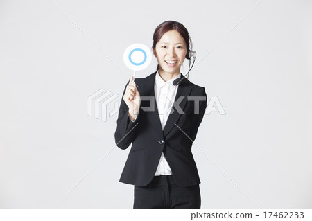 Female finger pointing 17462233