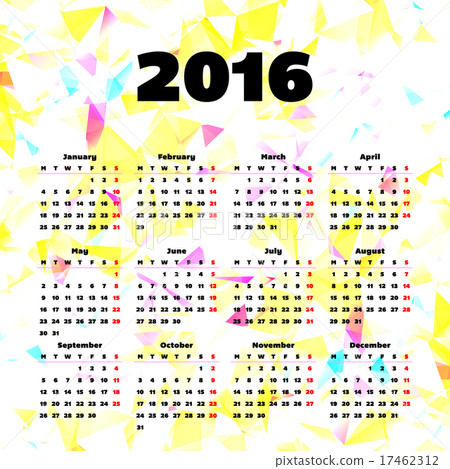 Calendar 2016 with header picture starts monday Calendar 2016 with header picture starts monday 17462312