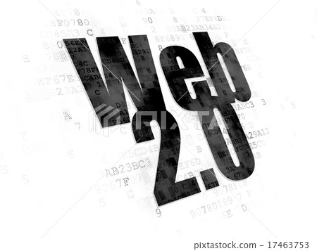 Web design concept: Web 2.0 on Digital background 17463753