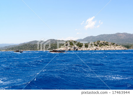water of Mediterranean Sea off Turkish coast 17463944