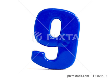 Number nine made of plastic Number nine made of plastic 17464595