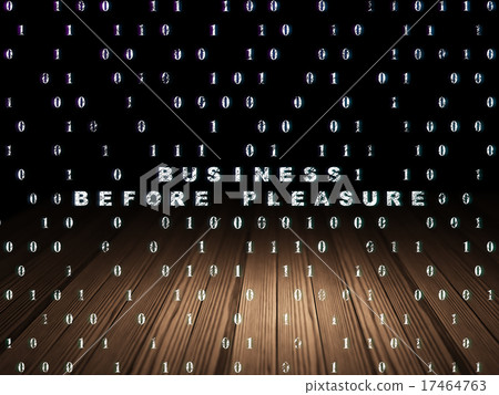 Finance concept: Business Before pleasure in room Finance concept: Business Before pleasure in room 17464763
