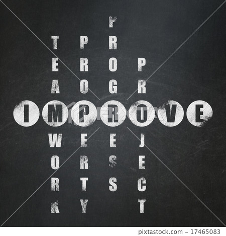 Business concept: word Improve in solving Puzzle Business concept: word Improve in solving Puzzle 17465083