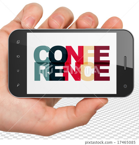 Finance concept: Hand Holding Smartphone Finance concept: Hand Holding Smartphone 17465085