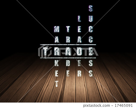 Finance concept: word Trade in solving Puzzle Finance concept: word Trade in solving Puzzle 17465091