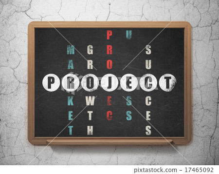 Business concept: word Project in solving Puzzle Business concept: word Project in solving Puzzle 17465092