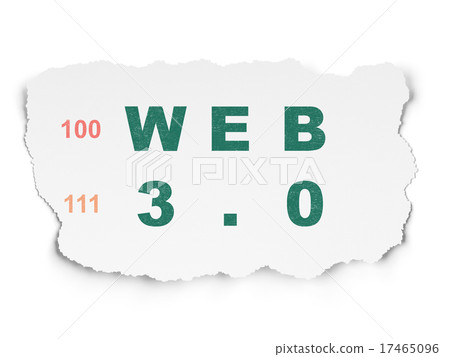 Web design concept: Web 3.0 on Torn Paper Web design concept: Web 3.0 on Torn Paper 17465096