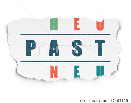Timeline concept: word Past in solving Puzzle 17465126