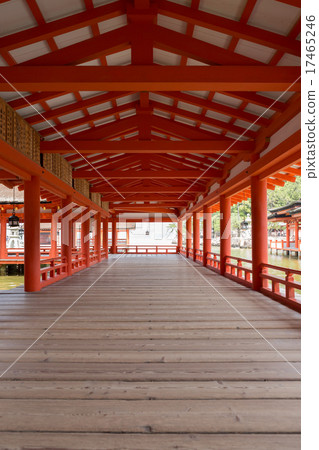 Itsukushima shrine main hall corridor 17465246