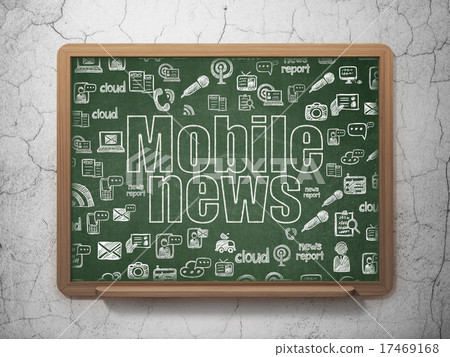 News concept: Mobile News on School Board News concept: Mobile News on School Board 17469168