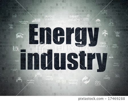 Manufacuring concept: Energy Industry on Digital 17469288