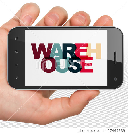 Industry concept: Hand Holding Smartphone Industry concept: Hand Holding Smartphone 17469289