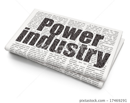 Industry concept: Power Industry on Newspaper  17469291