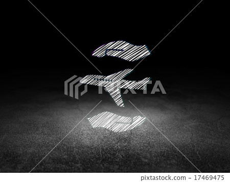 Insurance concept: Travel Insurance in dark room 17469475