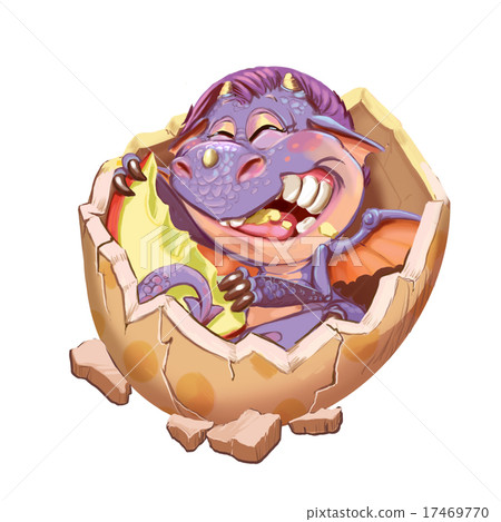 Little dragon in the lodge from a shell 17469770