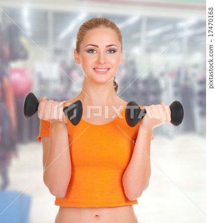 Sporty woman at fitness club Sporty woman at fitness club 17470168