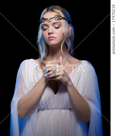 Young elven girl isolated Young elven girl isolated 17470216
