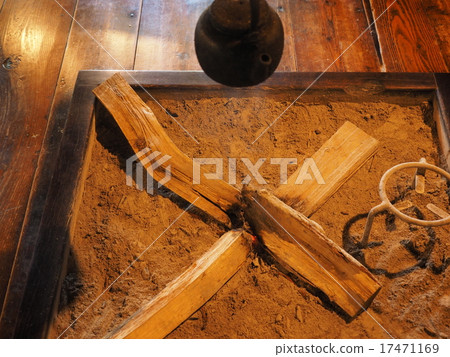 The hearth between the plates of an old private house in Hida Takayama The hearth between the plates of an old private house in Hida Takayama 17471169