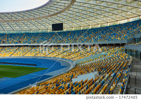 Huge Empty Football Arena 17472485