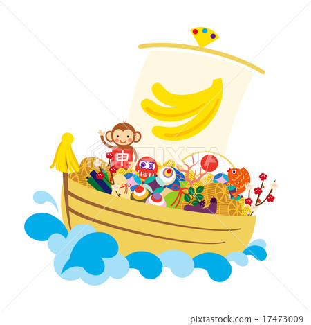 New Year's material material treasure ship 1 17473009