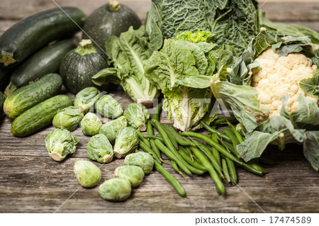 Assortment of green vegetables 17474589